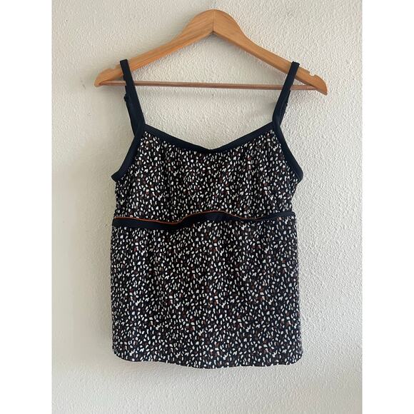 Maxine vintage Tankini Top Halter Swimsuit Y2K Rockabilly Mod Retro size Medium - Picture 1 of 6